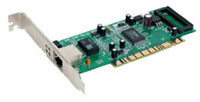 D-link 32-bit PCI. 10/100/1000Mbps autosense. Full Duplex. TP connector (DGE-528T)